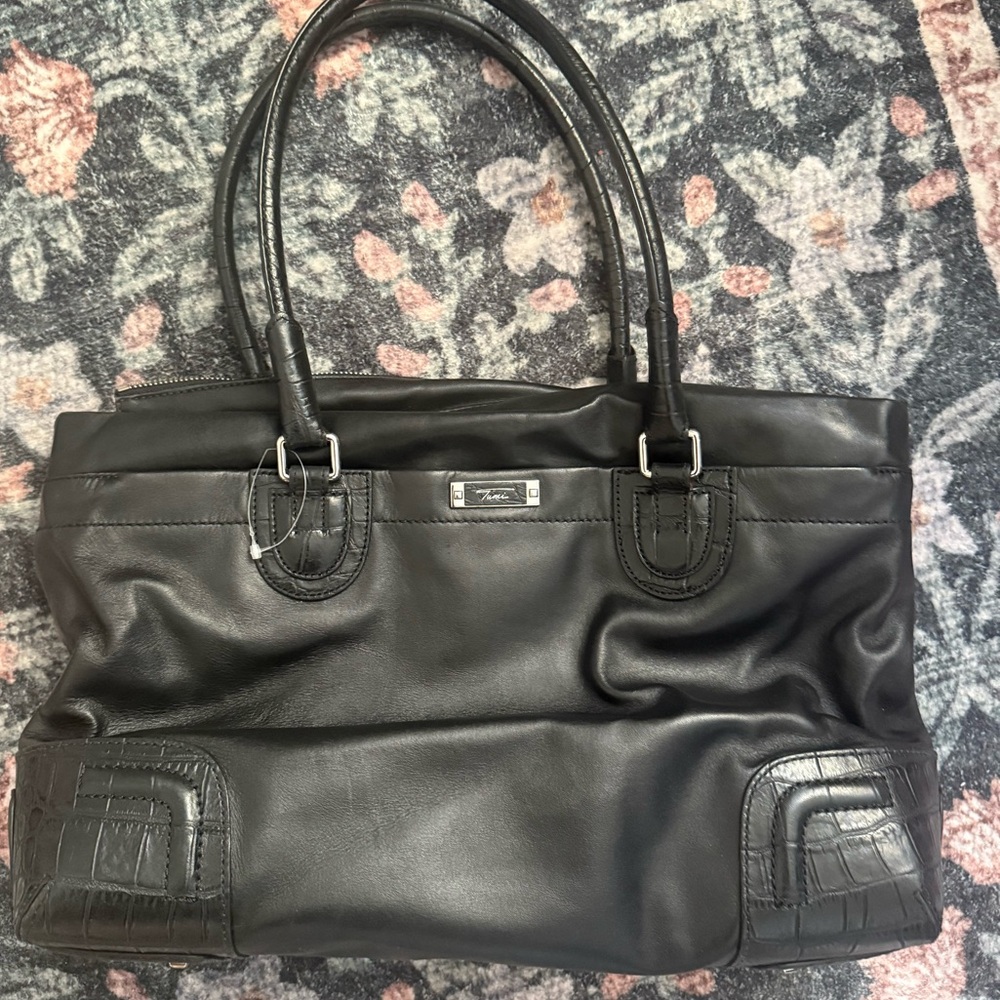 Tumi Leather Tote Bag